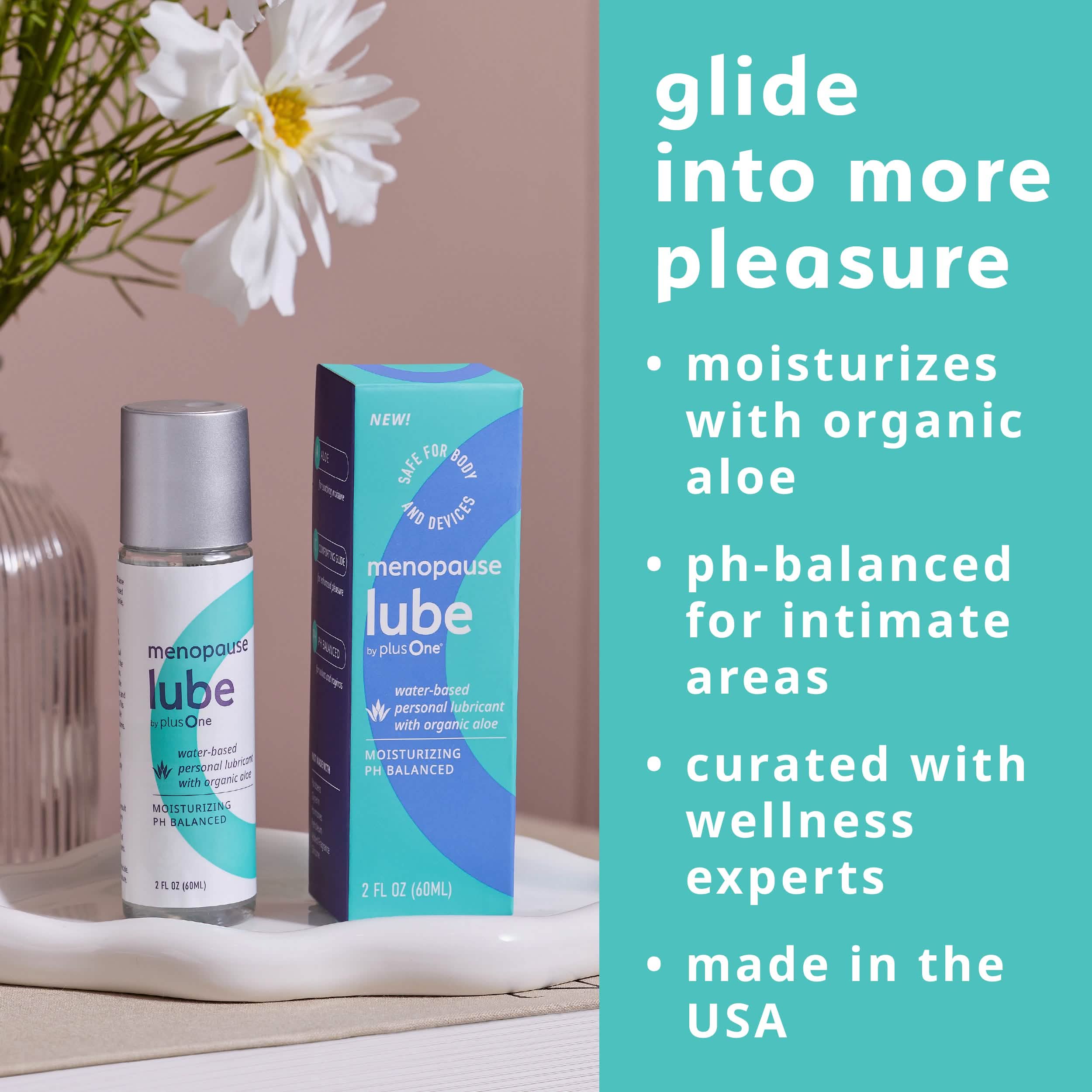 Menopause Lube Extra-Moisturizing Water-Based Personal Lubricant plusOne Menopause Lube Extra-Moisturizing Water-Based Personal Lubricant plusOne