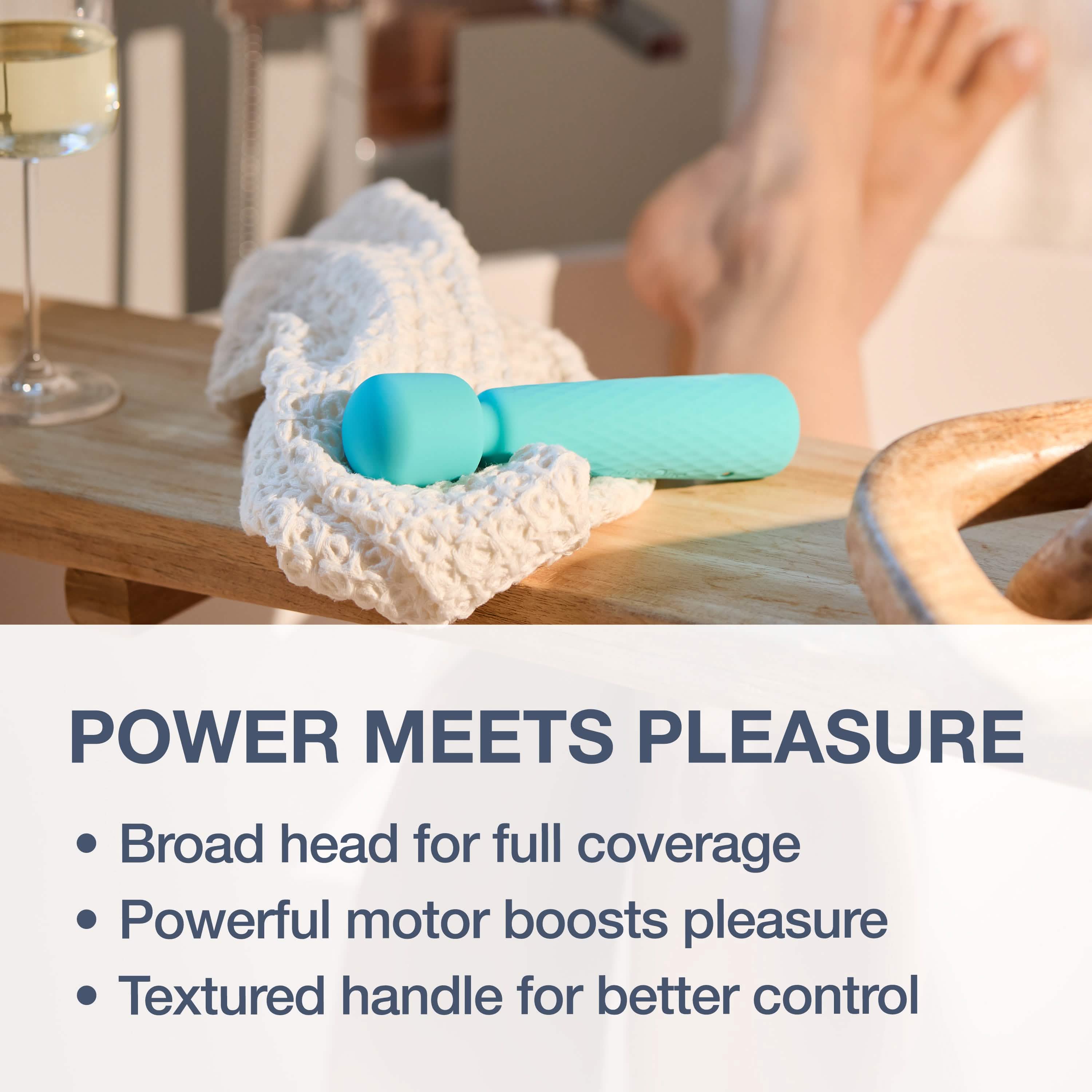 plusone waterproof vibrating wand Plus One On-The-Go Travel Vibrating Wand | Delivery Near Me main image 1