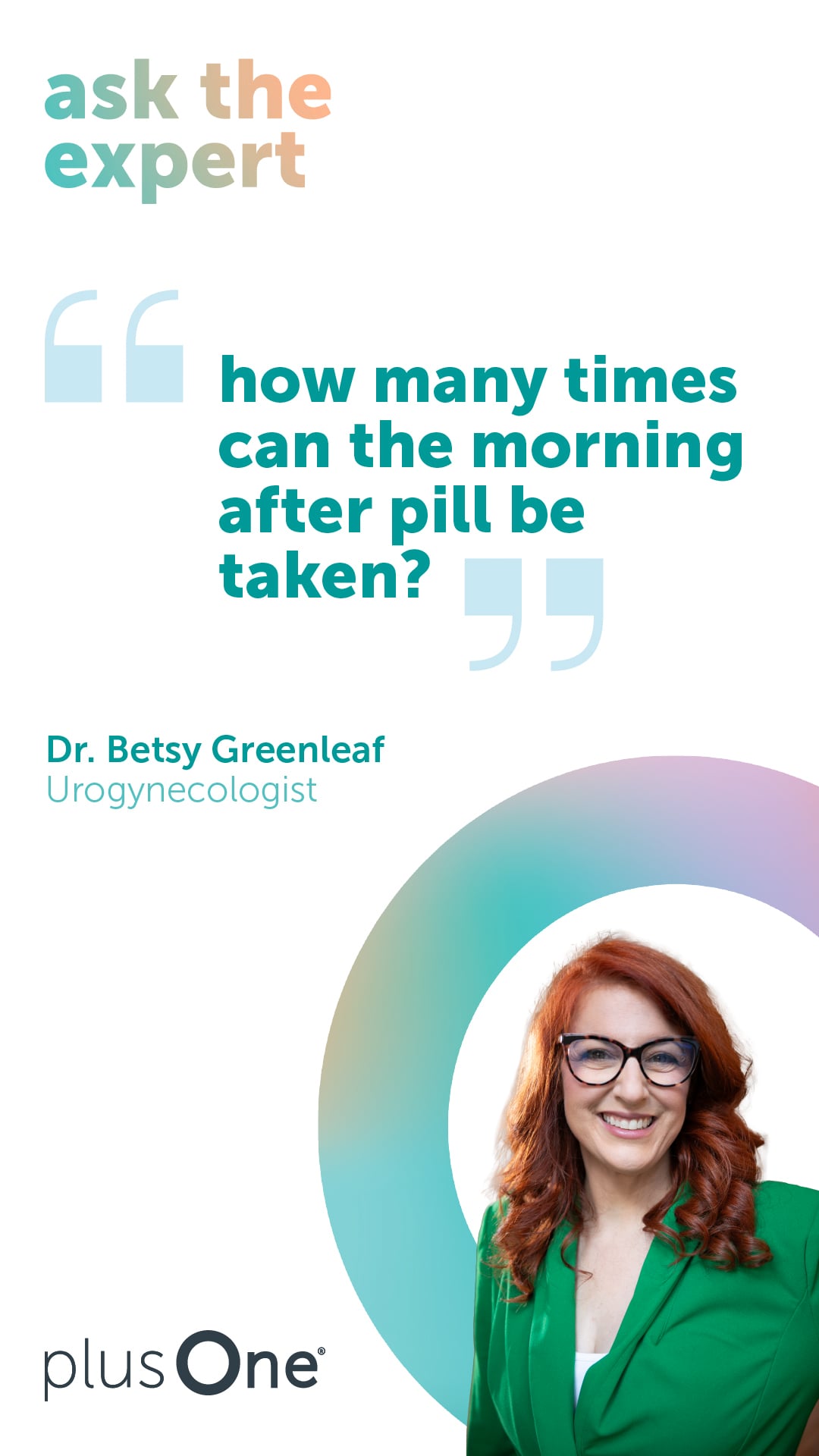 How many times can the morning after pill be taken?