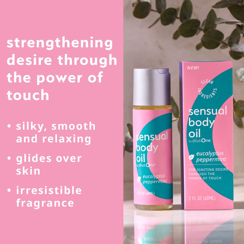 Sensual Body Oil – Peppermint & Eucalyptus Cooling Massage Oil