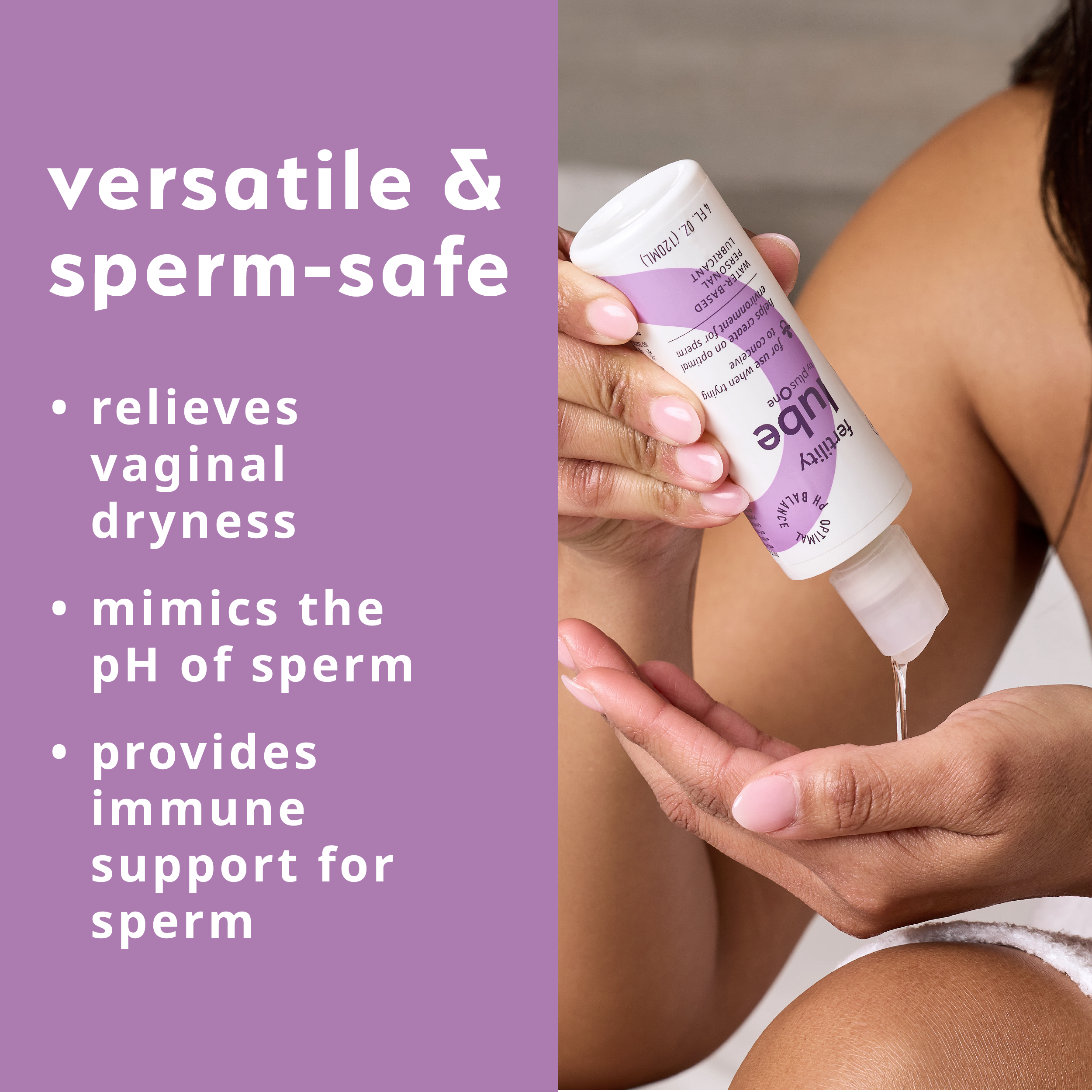 Fertility Lube Sperm-Friendly Personal Lubricant for Couples plusOne Fertility Lube Sperm-Friendly Personal Lubricant for Couples plusOne
