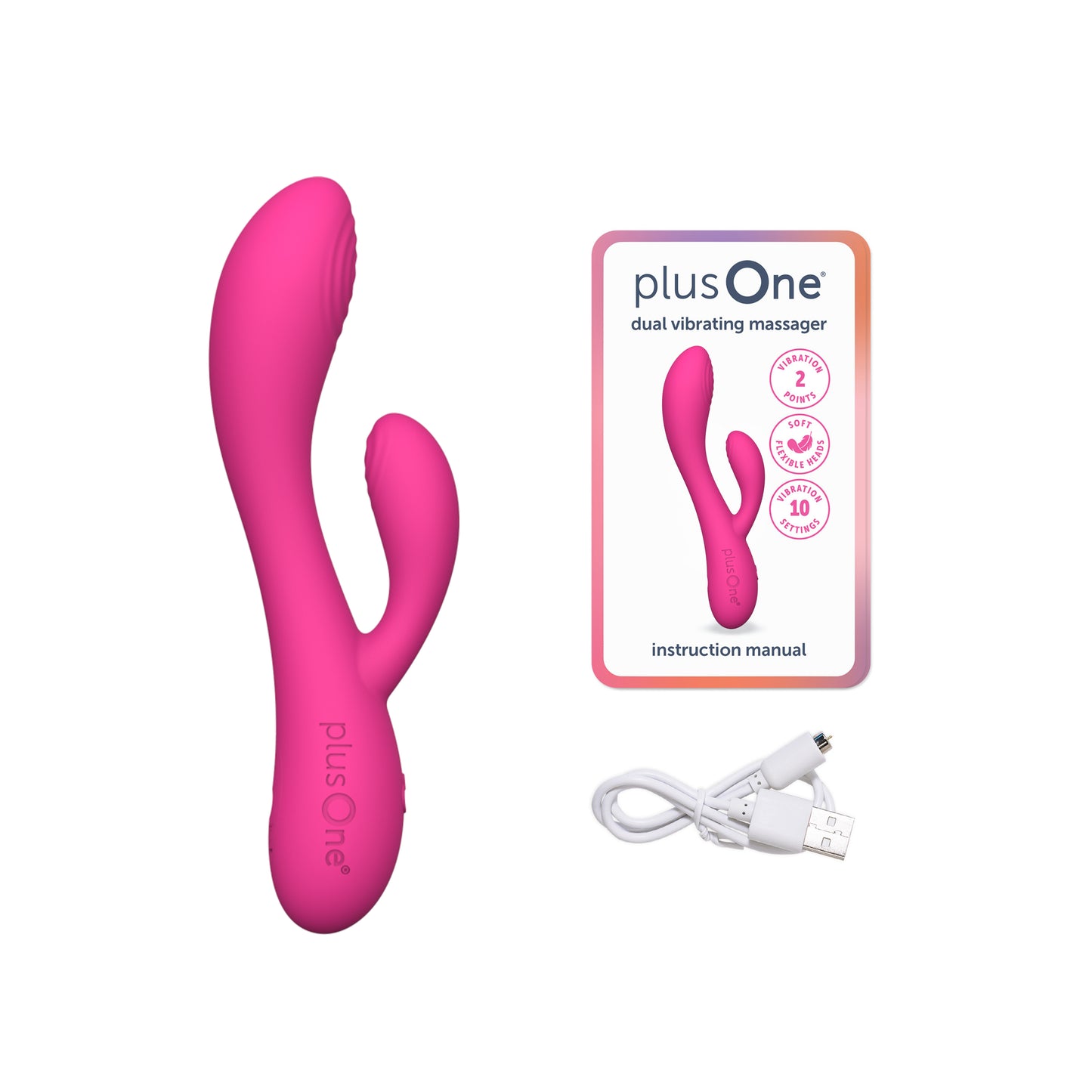 plusOne Dual Rabbit Vibrator Personal Massager | Official Site plusOne Dual Rabbit Vibrator Personal Massager | Official Site