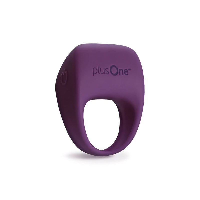 plusone vibrating cock ring in purple