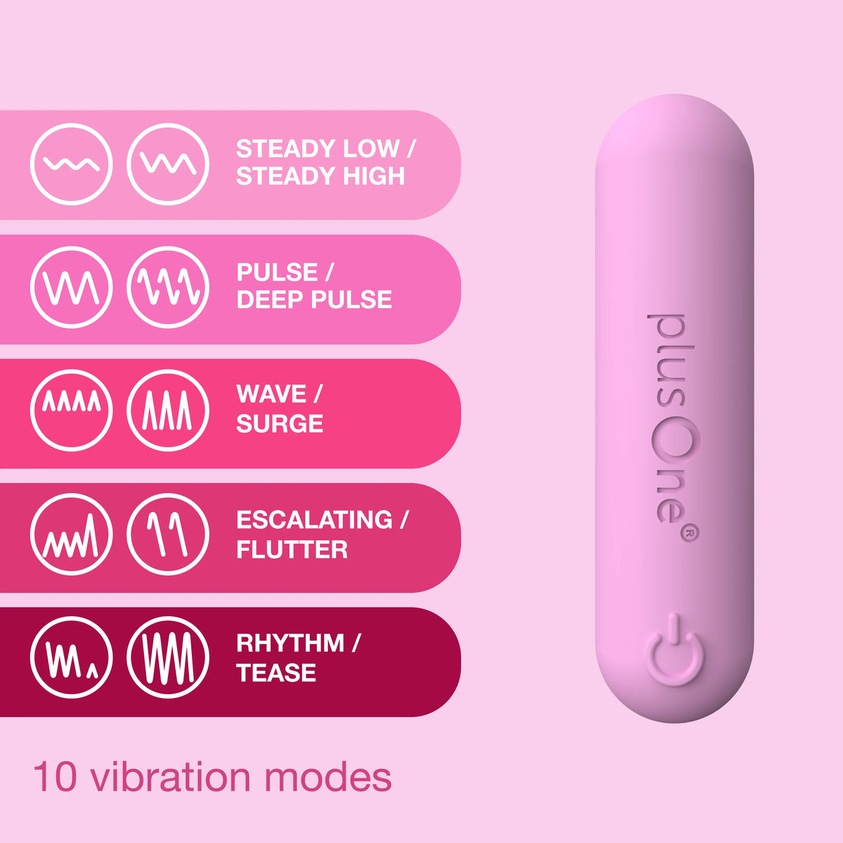 plusOne® Vibrating Bullet