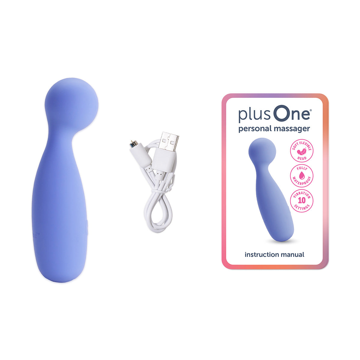 
                  
                    plusOne® personal massager
                  
                