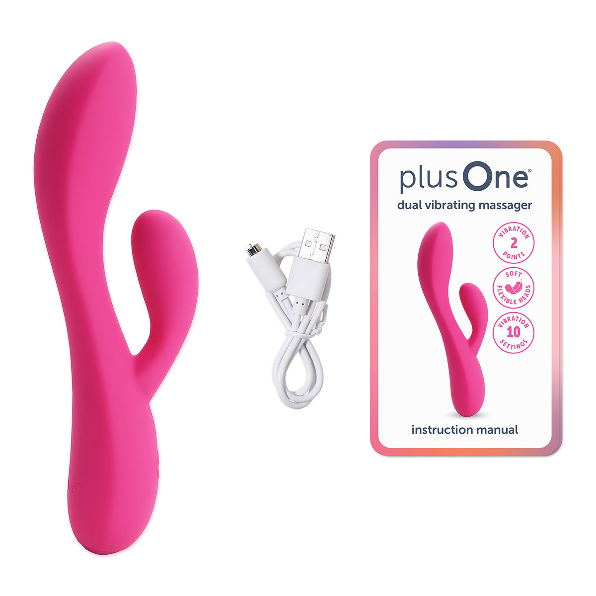 
                  
                    plusOne® dual vibrating massager
                  
                