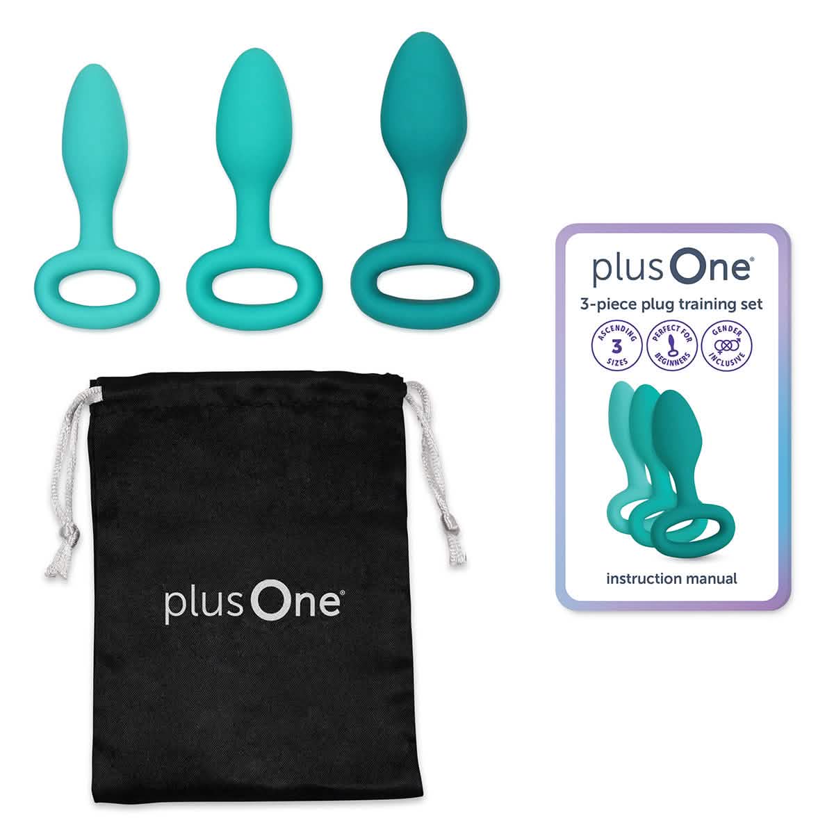 plusOne 3-piece plug training set plusOne 3-piece plug training set