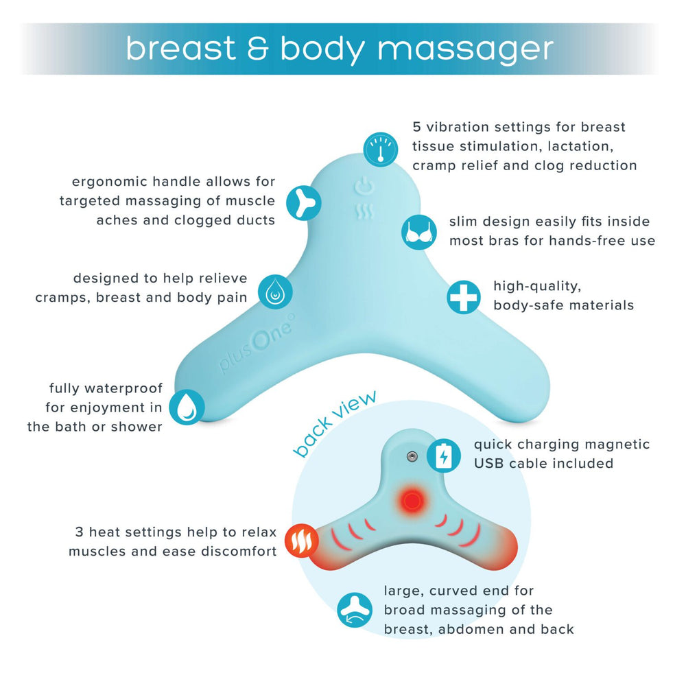 
                  
                    plusOne® breast and body massager
                  
                