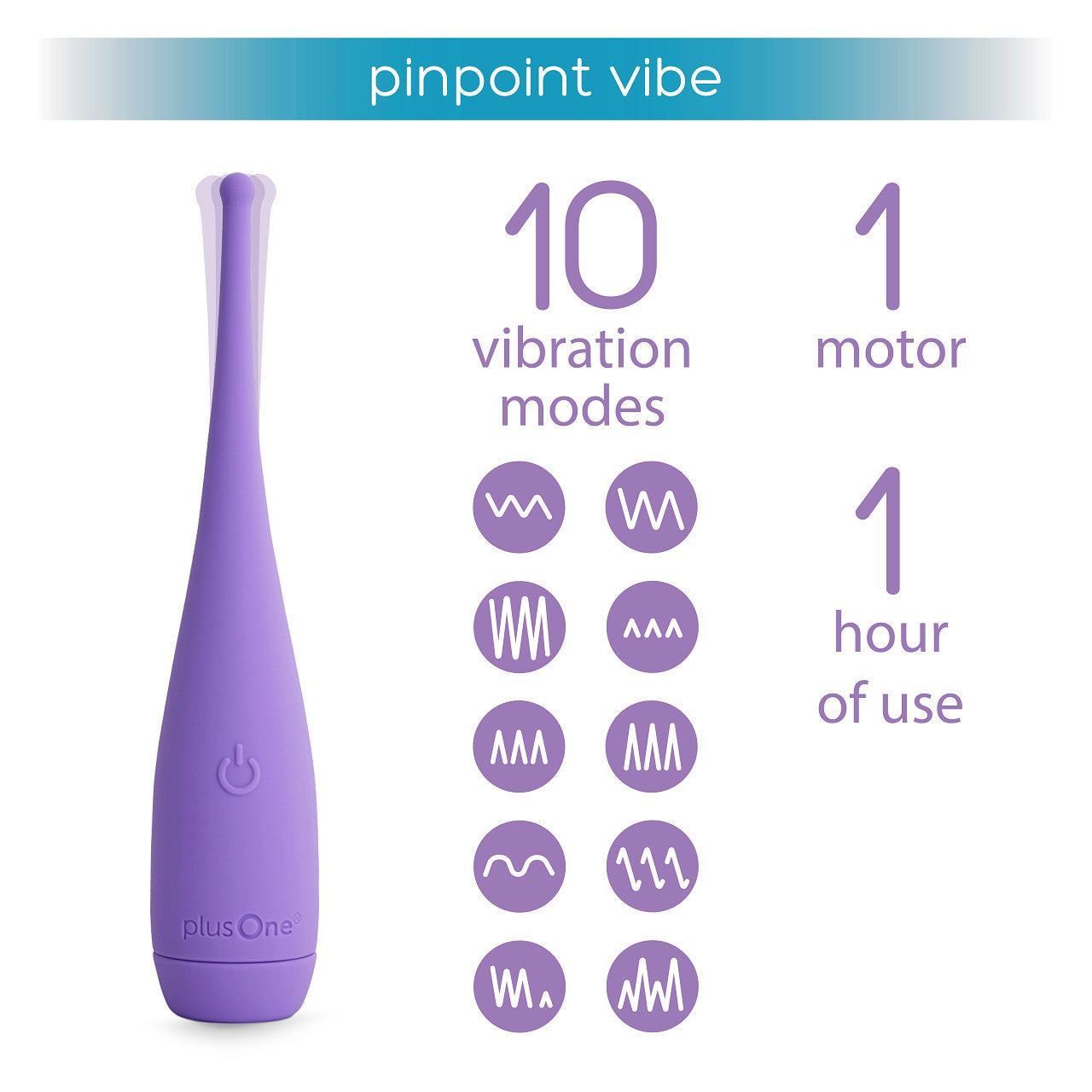 
                  
                    plusOne® pinpoint vibe
                  
                