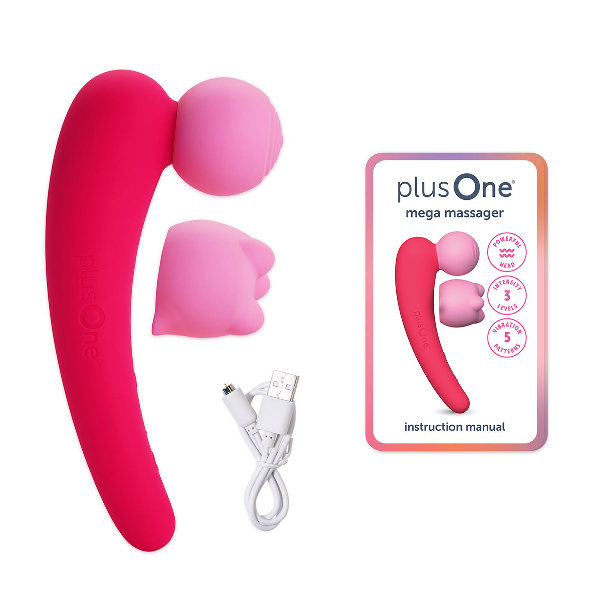 
                  
                    plusOne® mega massager
                  
                