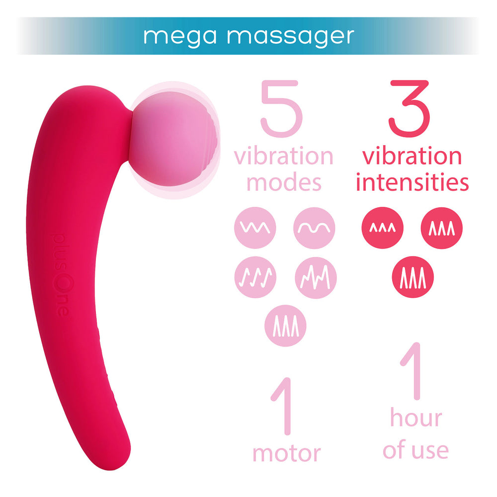 
                  
                    plusOne® mega massager
                  
                