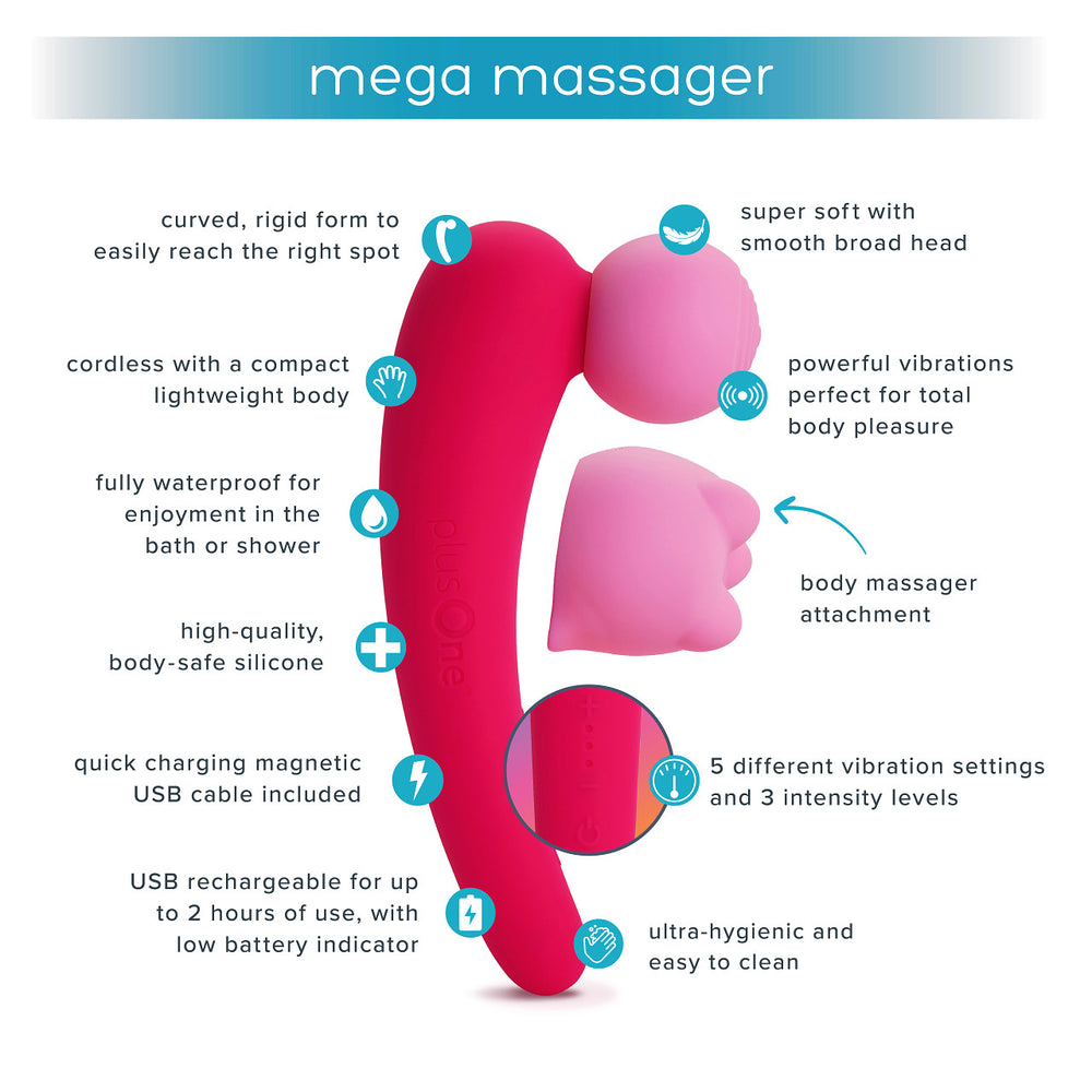 
                  
                    plusOne® mega massager
                  
                