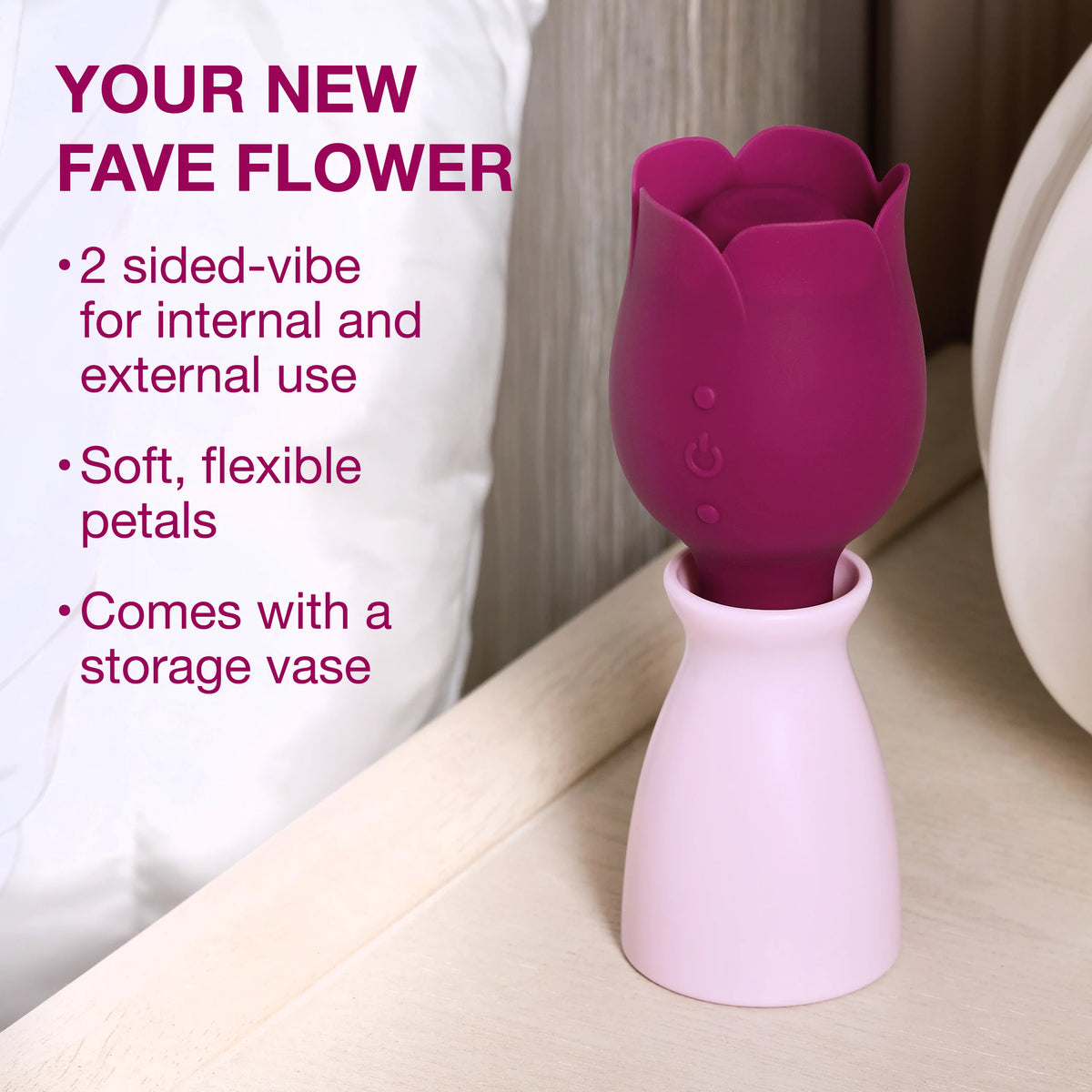 Luxe 2-in-1 Rose Vibrator