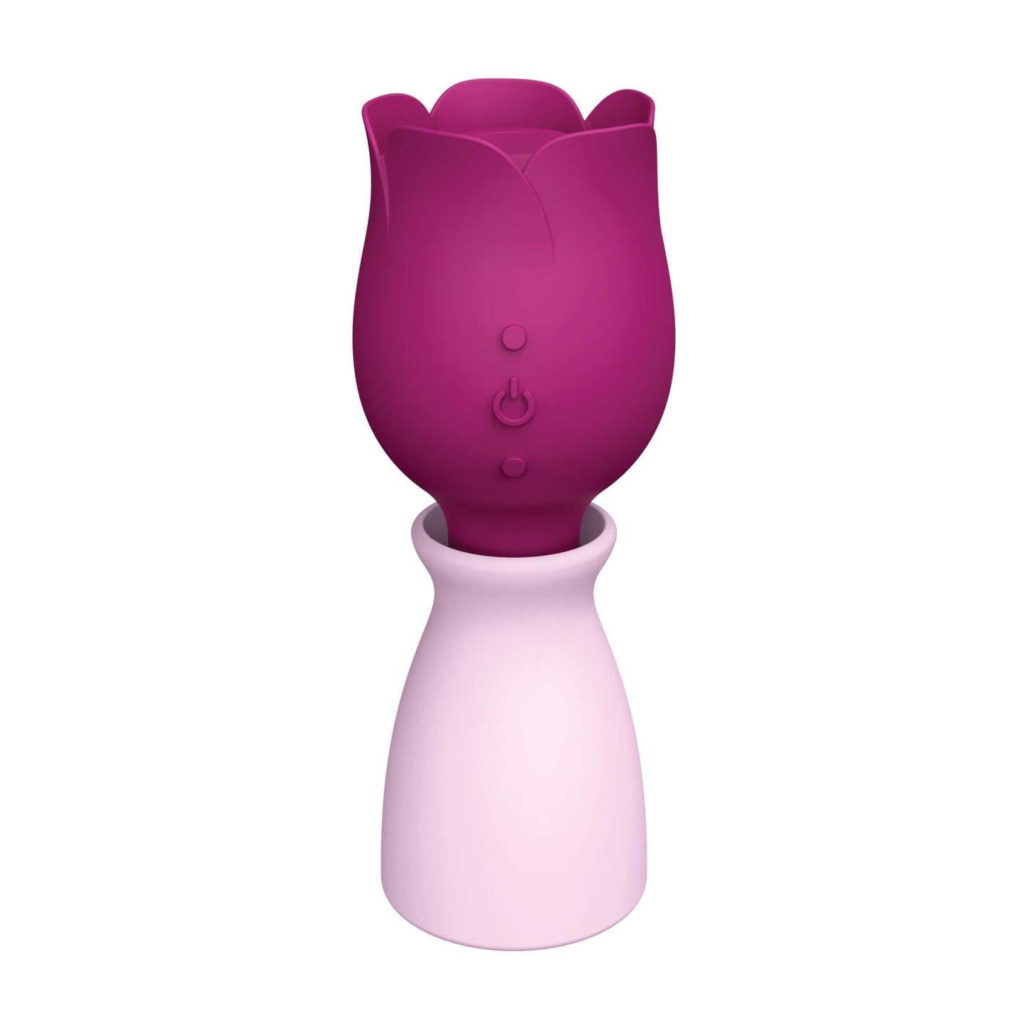 Luxe 2-in-1 Rose Vibrator Thumping Clitoral Stimulator & Vibrating B plusOne Luxe 2-in-1 Rose Vibrator Thumping Clitoral Stimulator & Vibrating B plusOne