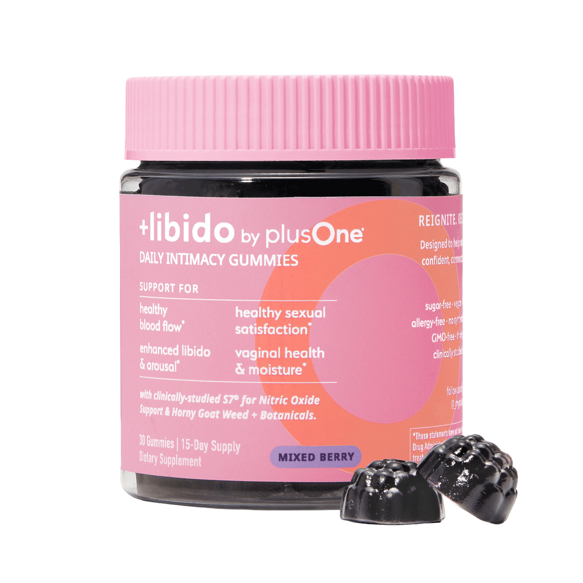 +Libido Daily Intimacy Gummies for Women with S7® - 15 day Supply