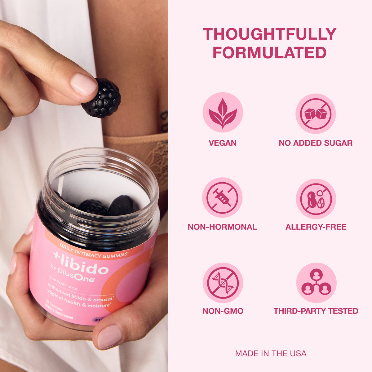 +Libido Daily Intimacy Gummies for Women with S7® - 30 day Supply