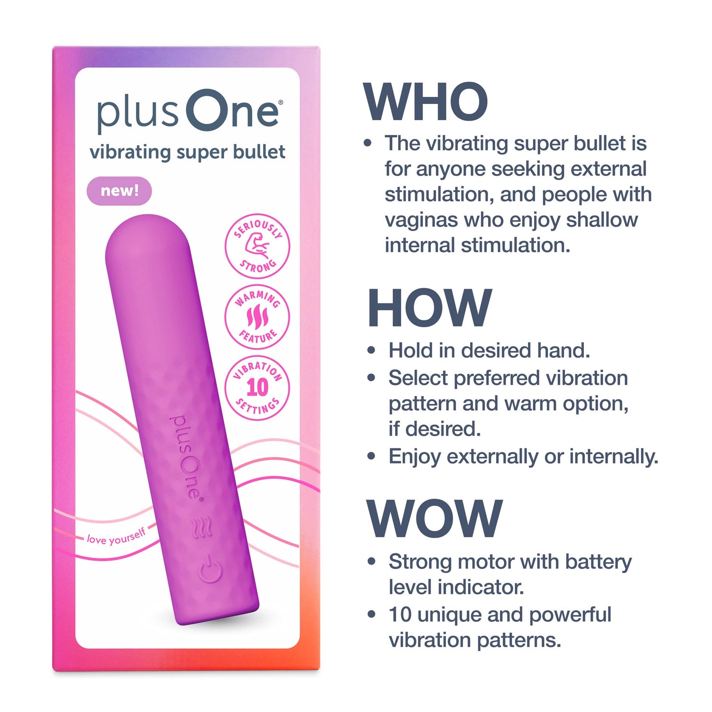plusOne vibrating super bullet plusOne vibrating super bullet