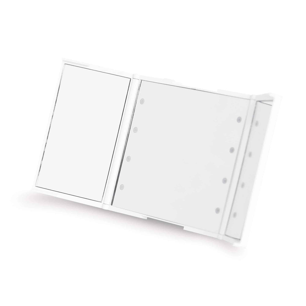 compact tri-fold mirror