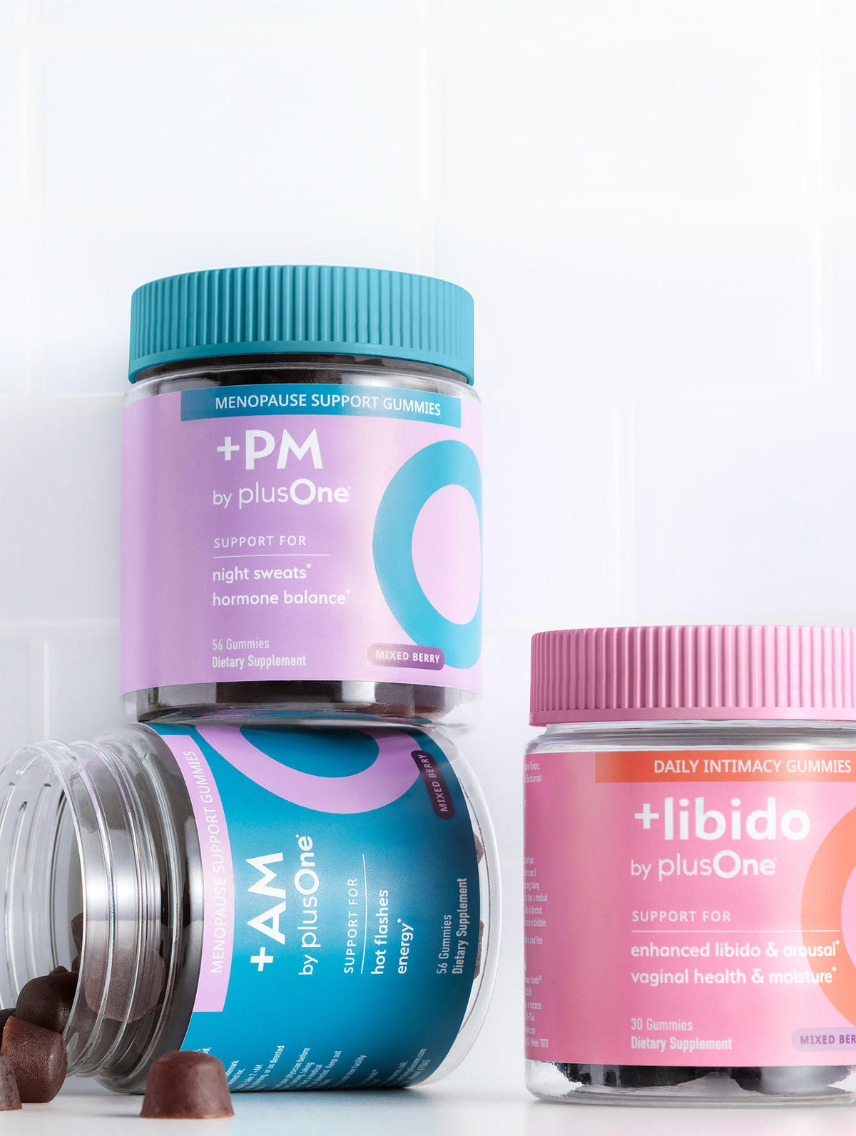 plusOne +PM, +AM and +libido gummies