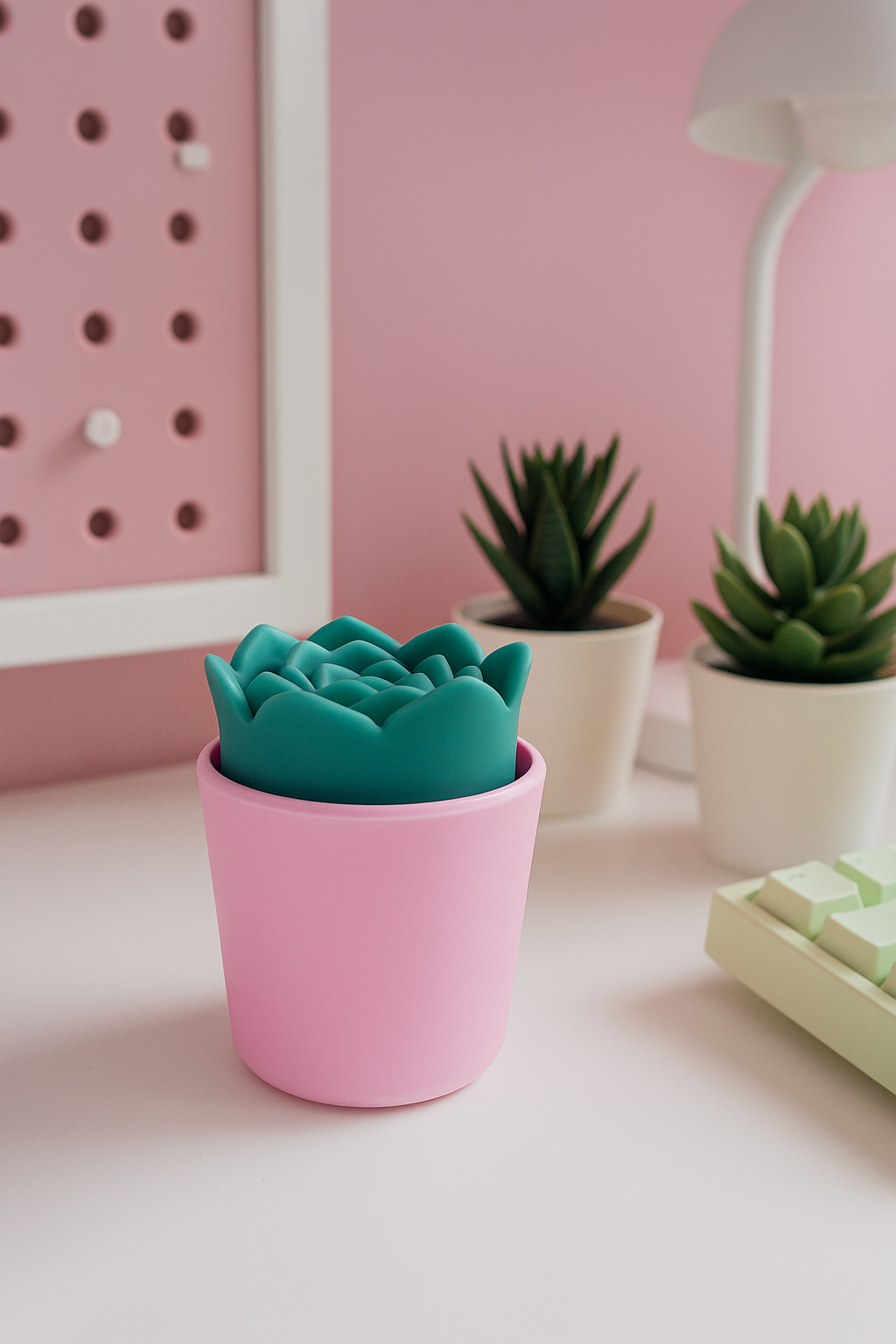 plusOne succulent arouser on a shelf