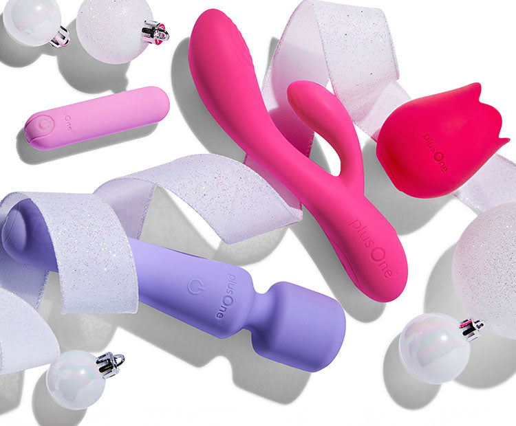 Colorful silicone toys on a white background