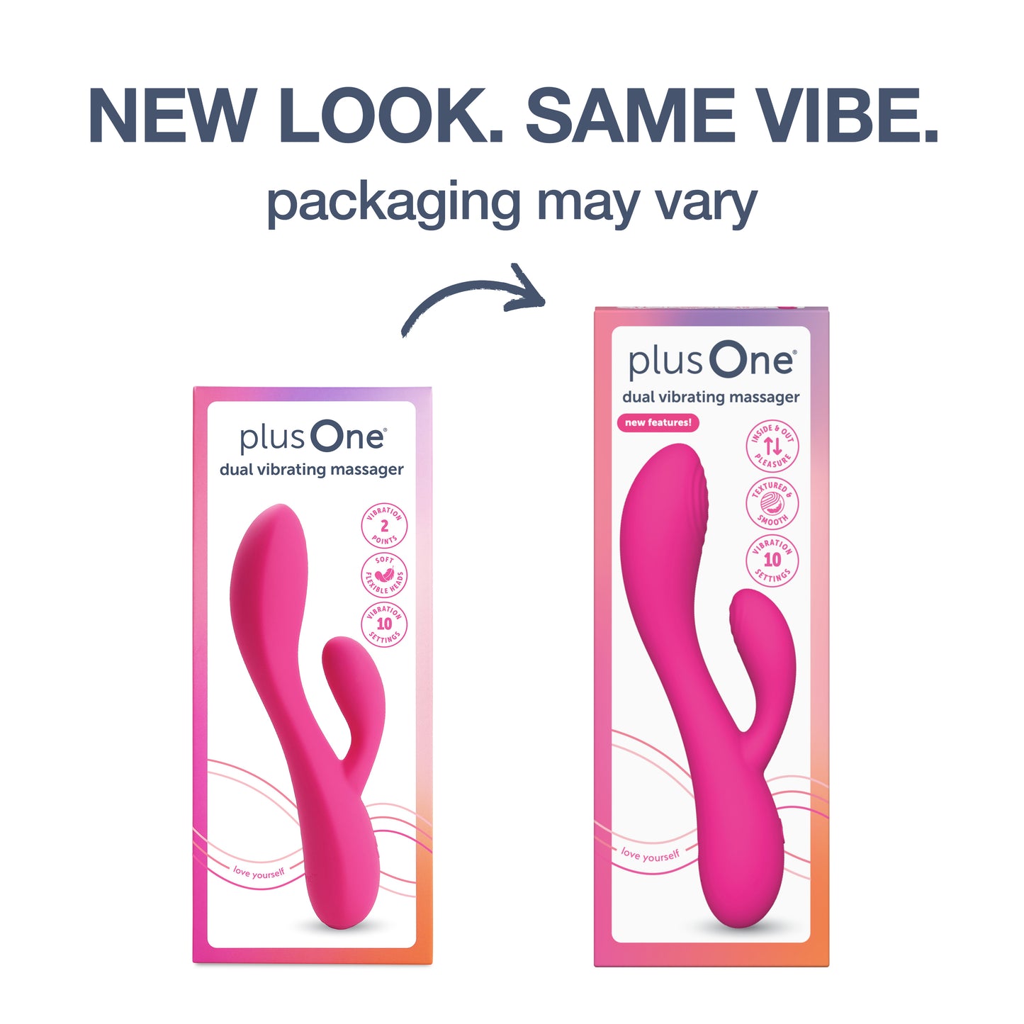 plusOne Dual Rabbit Vibrator Personal Massager | Official Site plusOne Dual Rabbit Vibrator Personal Massager | Official Site