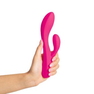 dual vibrating massager in hand