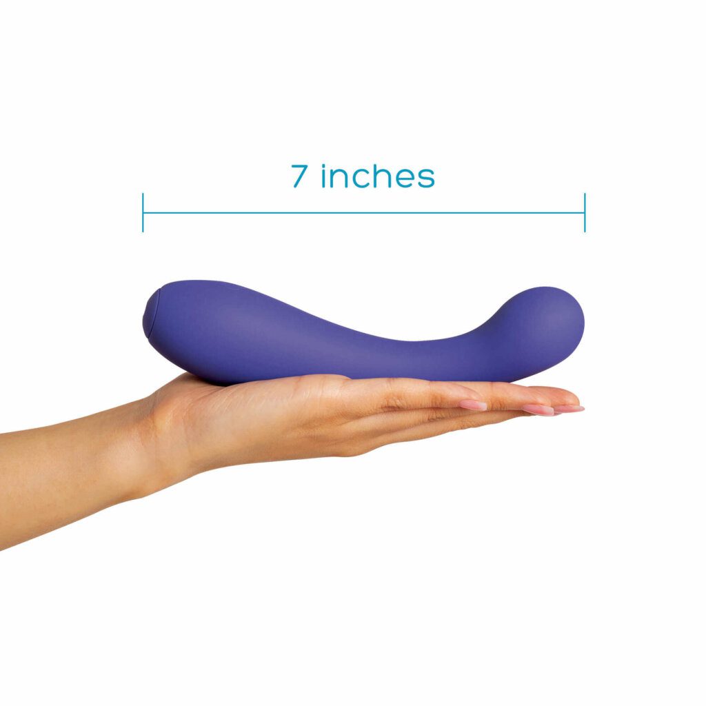 g-spot massager in hand vertical - 7 inch length
