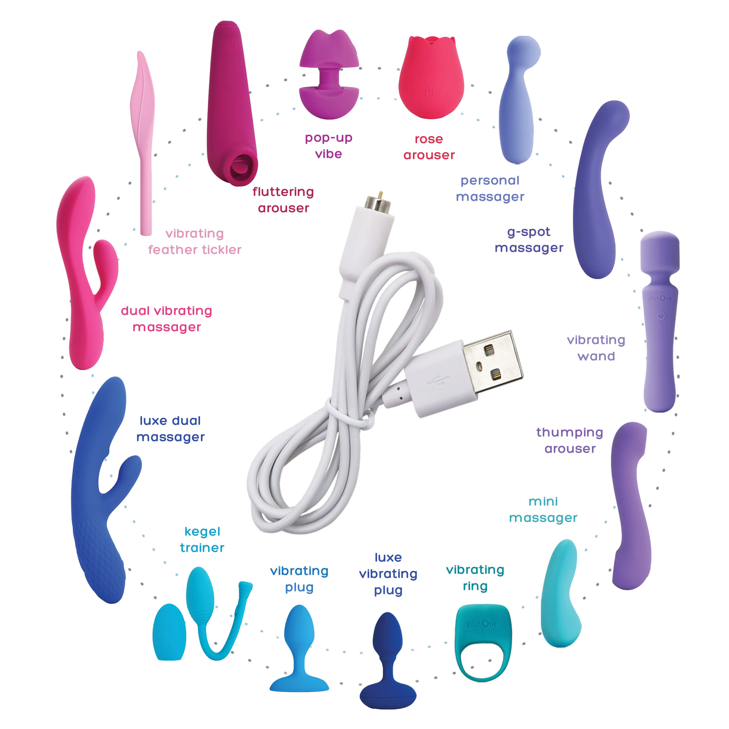 Vibrator Charging Cable Magnetic Charger plusOne®