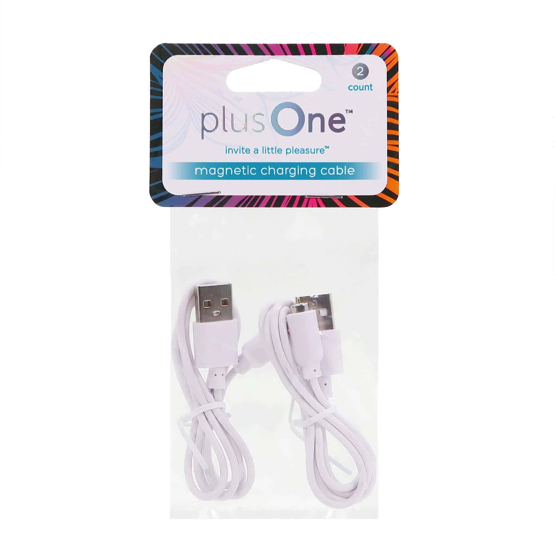 plusOne® magnetic charging cable replacement (2 pack) 6717 in pack front view